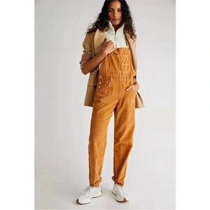 Free People Ziggy Corduroy Overalls NWOT